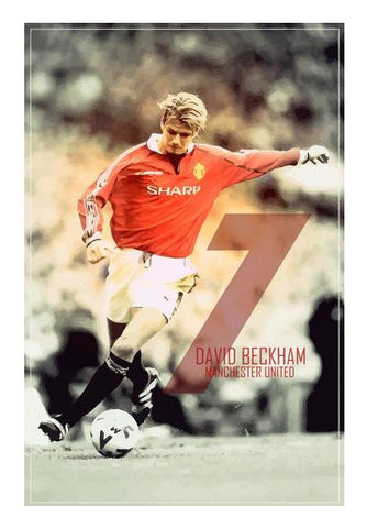 David Beckham - Manchester United Classic 7 Wall Art