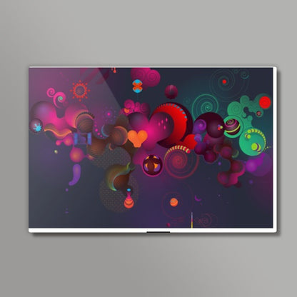 Flying hearts  Wall Art