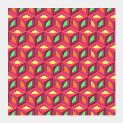 Square Art Prints, 3d pattern Square Art Prints