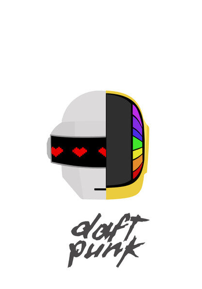 Minimal Daft Punk Wall Art