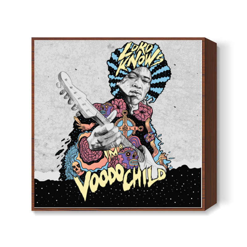 Voodoo Child | Jimi Hendrix Square Art Prints