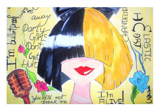 Sia Chandelier Art Artwork Wall Art