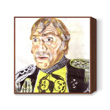 Bollywood actor Amrish Puri is the villain most dreaded! Square Art Prints