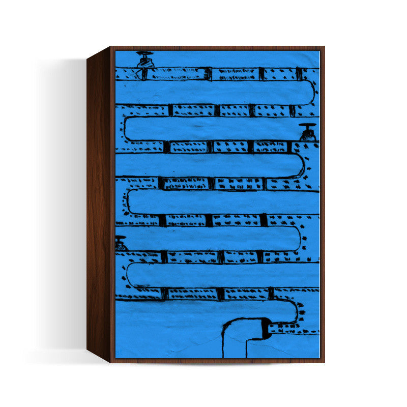 Pipeline Blue Wall Art