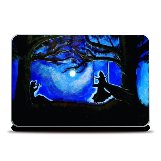 Radha Krishna Painting Laptop Skins