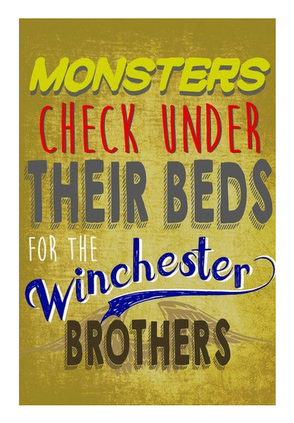 Wall Art, Supernatural winchester brothers  Wall Art