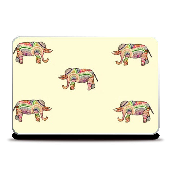 Doodle elephant Laptop Skins