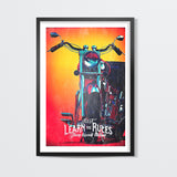 biker rules Wall Art