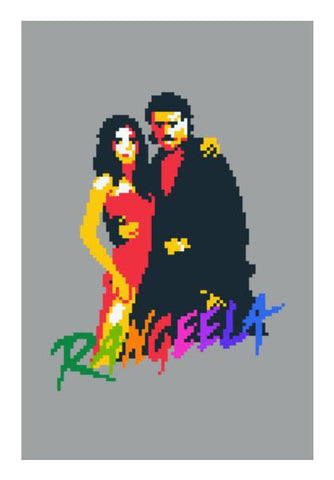 Rangeela Movie Pixel Art Wall Art PosterGully Specials