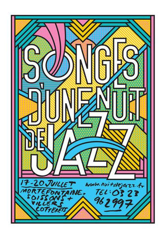 PosterGully Specials, Jazz Music Festival Concert Poster Wall Art