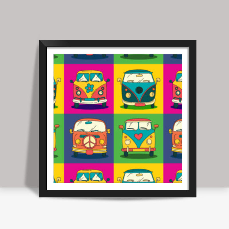 Retro Pop Square Art Prints