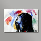 The Ardent Dew | Woman painting Wall Art