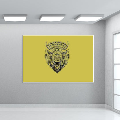 rising bull Wall Art