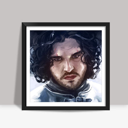 Game of Thrones | Jon Snow the Watcher Square Art Prints