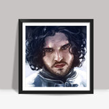 Game of Thrones | Jon Snow the Watcher Square Art Prints