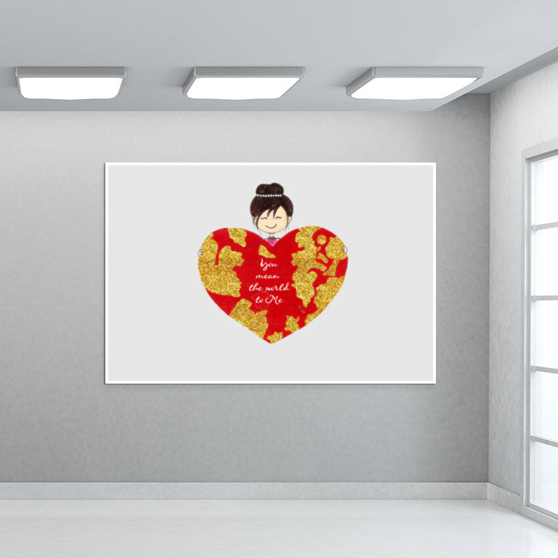 Valentine Special- Candle & Flame Love Wall Art