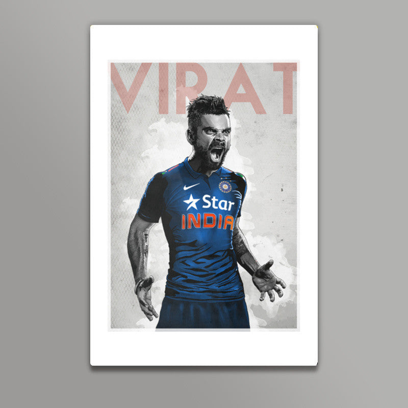 Virat Kohli Poster Wall Art