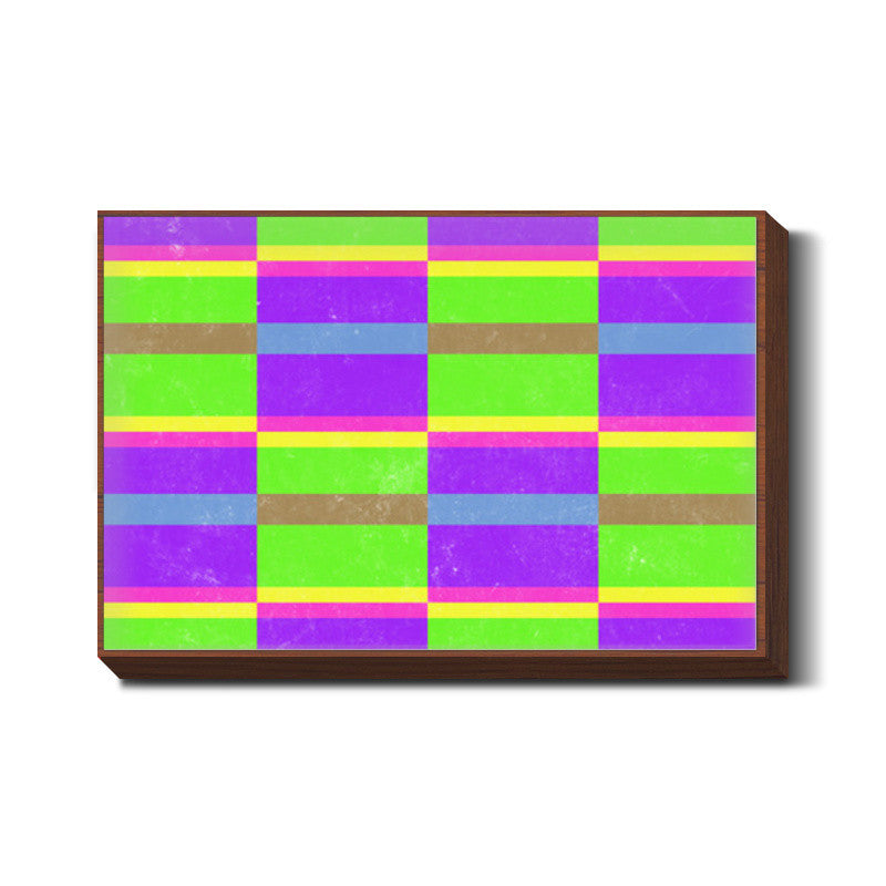 Evermore | Purple Green | Geometric Pattern Wall Art