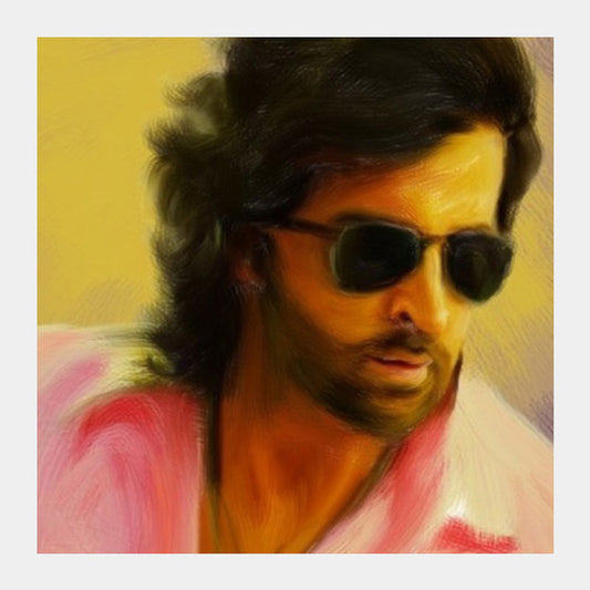 Square Art Prints, Hrithik Roshan Square Art Prints