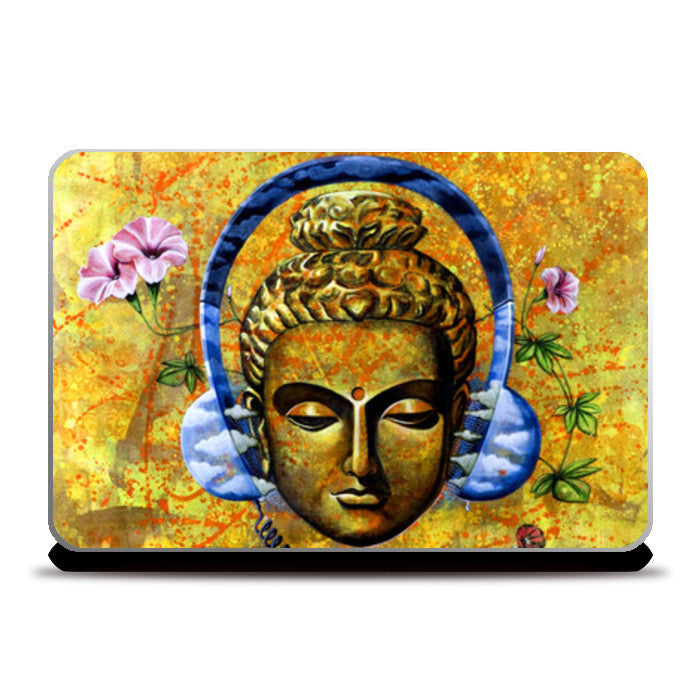 Headphone Buddha Laptop Skins