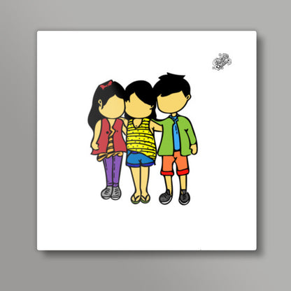 #GoggiGoggiEverywhere..!!! | Celebrating #TrueFriendship. Square Art Prints