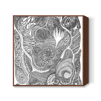 Crazy Doodle Square Art Prints