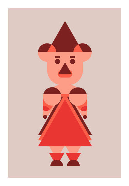 Awesome Kiddie Geometric Art Art PosterGully Specials