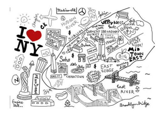 PosterGully Specials, I LOVE NY Wall Art