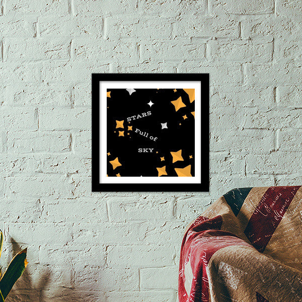 STARS FULL OF SKY Premium Square Italian Wooden Frames