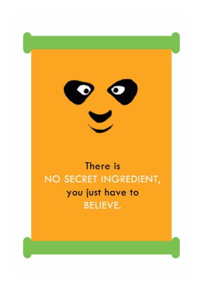Wall Art, Kung Fu Panda Minimal Believe | Darshan Gajara, - PosterGully