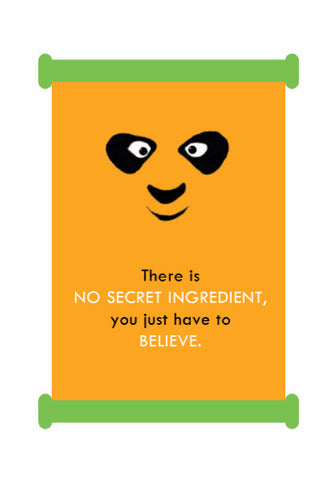 Wall Art, Kung Fu Panda Minimal Believe | Darshan Gajara, - PosterGully