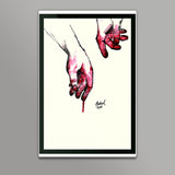 Blood | Hands | Hands covered in blood | Wall Art