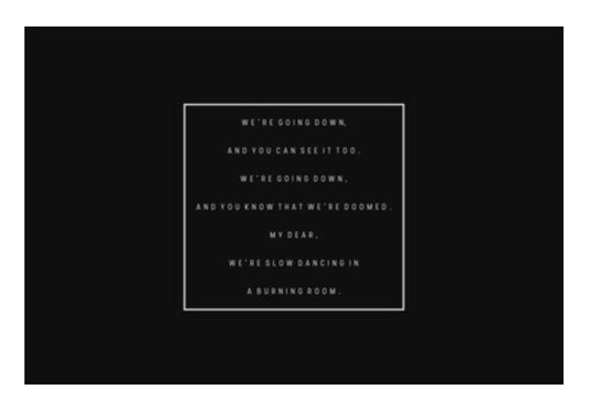 Slow Dancing In A Burning Room | John Mayer | Minimal | Typography Wall Art