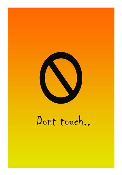 PosterGully Specials, dont touch Wall Art