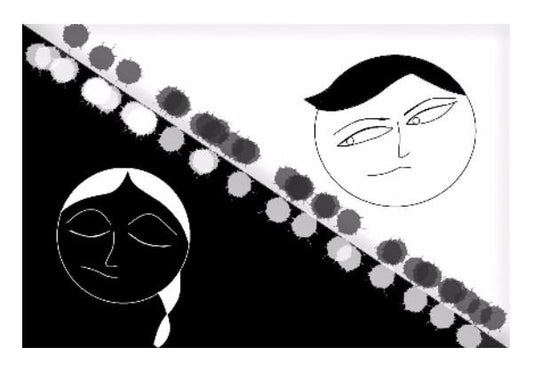 PosterGully Specials, When a couple fights B&W Wall Art | Pratyasha Nithin | PosterGully Specials, - PosterGully