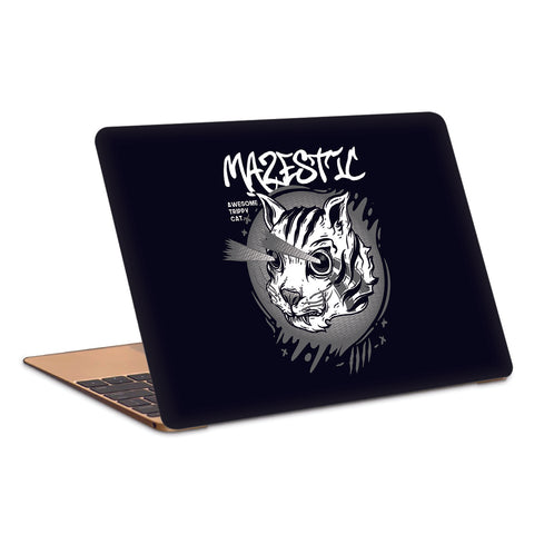 Majestic Awesome Trippy Cat Artwork Laptop Skin