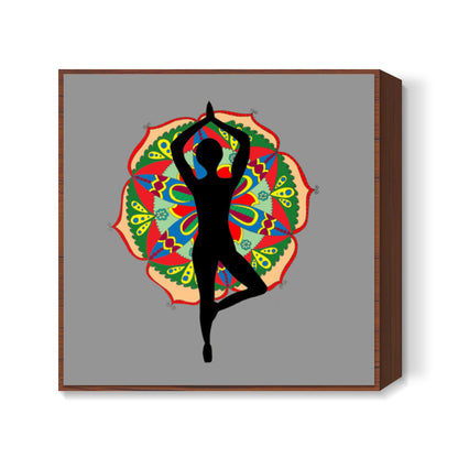 Yoga | Zentangle | Mandala | Doodle Square Art Prints