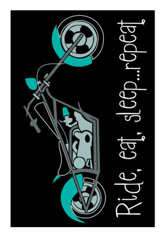 Ride, Eat, Sleep ... Repeat ! Art PosterGully Specials