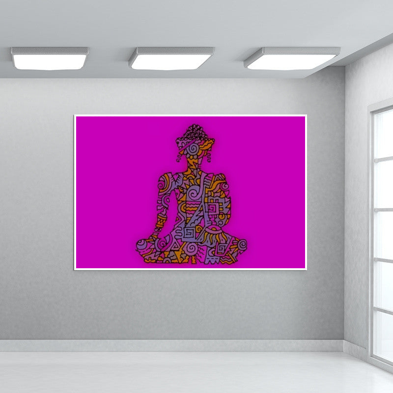 Buddha Zenscrawl Wall Art