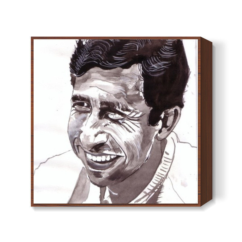 Naseeruddin Shah is a versatile actor Square Art Prints