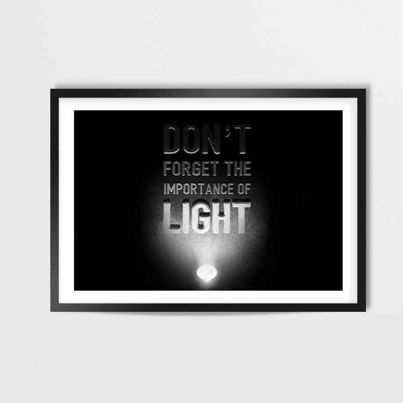 Importance of light Wall Art