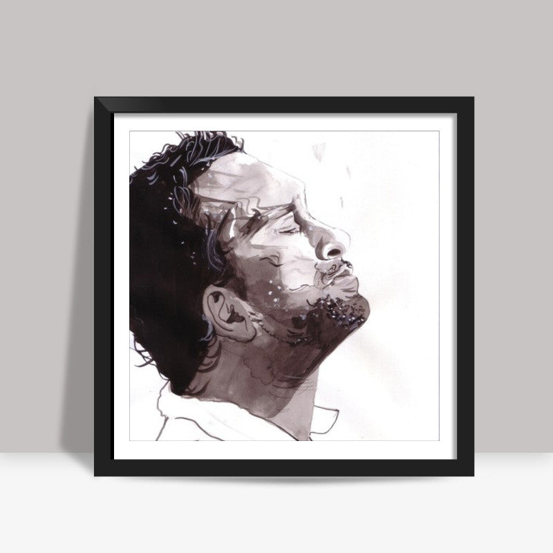 Sachin Tendulkar is dedicated to his craft Square Art Prints