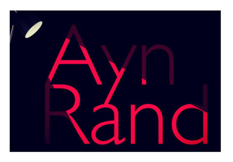 Ayn Rand Art PosterGully Specials