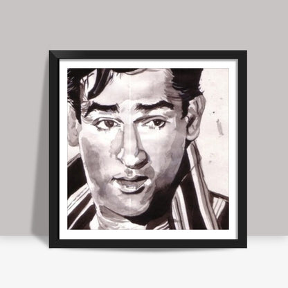 Dance enthusiast and Bollywood star Shammi Kapoor made choreographers dance to his tunes Square Art Prints
