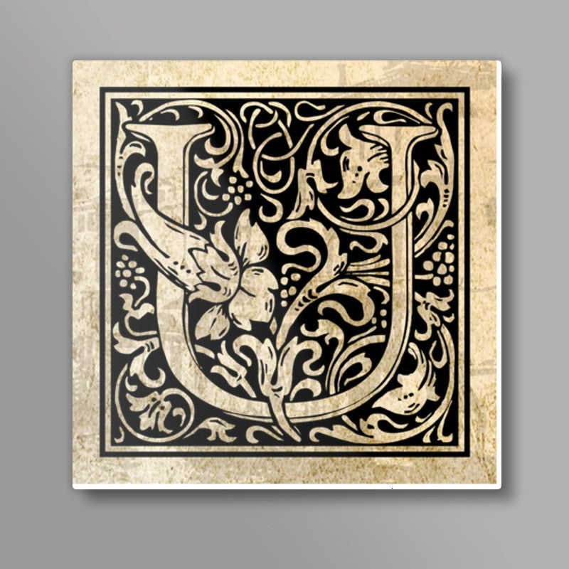 Ornate U Square Art Prints