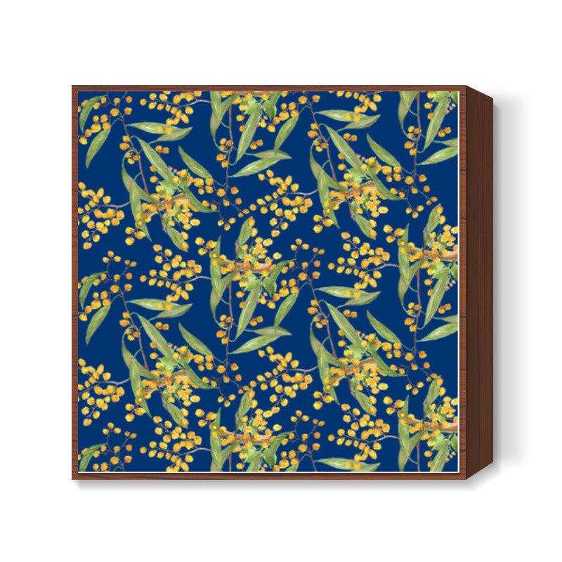 Wildflower Spring Garden Botanical Nature Decor Art Background Square Art Prints