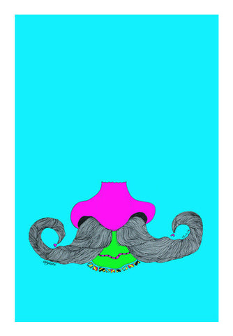 Mooch (on Blue) Art PosterGully Specials