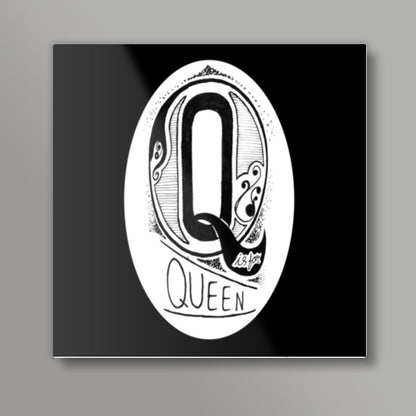 Q is for Queen Square Art Prints