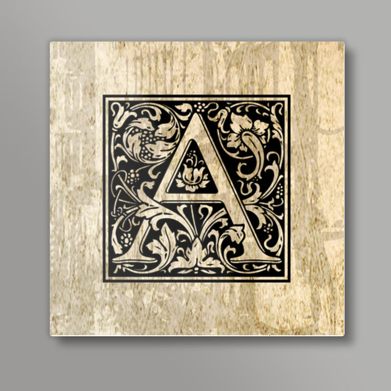 Ornate A Square Art Prints