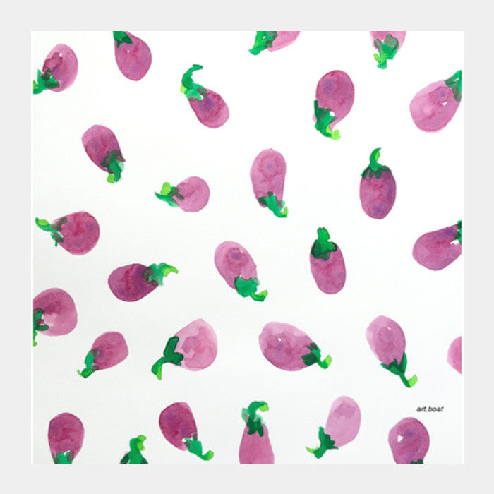 Square Art Prints, brinjal urf bengann Square Art Prints